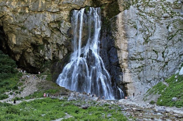 гегский водопад Абхазия